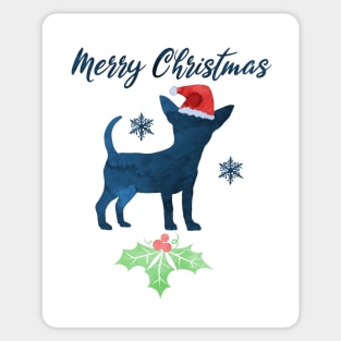 Christmas Chihuahua Sticker